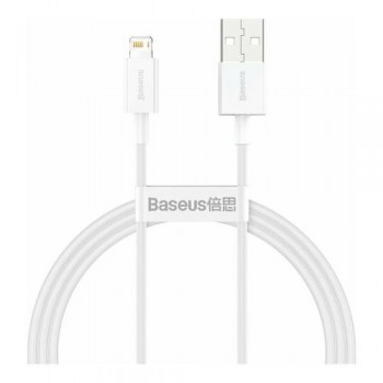 Καλώδιο Σύνδεσης USB 2.0 Baseus Superior Series USB A σε Lightning 12W 2.4A 2m Λευκό