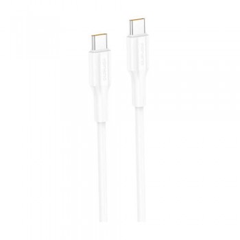Καλώδιο Σύνδεσης USB 2.0 Foneng XS01 USB C σε USB C 60W 1m Λευκό