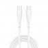 Καλώδιο Σύνδεσης USB 2.0 inos UltraCon USB C σε USB C 60W 1m Λευκό