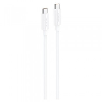 Καλώδιο Σύνδεσης USB 2.0 Foneng XS07 USB C σε USB C 60W 1.2m Λευκό