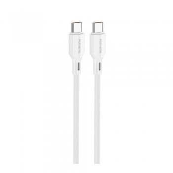 Καλώδιο Σύνδεσης USB 2.0 Foneng XS11 Braided USB C σε USB C 60W 1m Λευκό