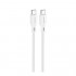 Καλώδιο Σύνδεσης USB 2.0 Foneng XS11 Braided USB C σε USB C 60W 1m Λευκό