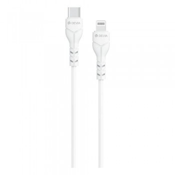 Καλώδιο Σύνδεσης USB 2.0 Devia EC150 USB C σε Lightning PD 27W 1m Kintone Eco-Friendly Λευκό