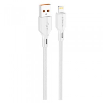 Καλώδιο Σύνδεσης USB 2.0 Foneng XS11 Braided USB A σε Lightning 2.1A 1m Λευκό