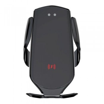 Universal Βάση Στήριξης Αεραγωγού Αυτοκινήτου Μαγνητική Maxlife MXCH-08 με Ασύρματη Φόρτιση 15W Μαύρο