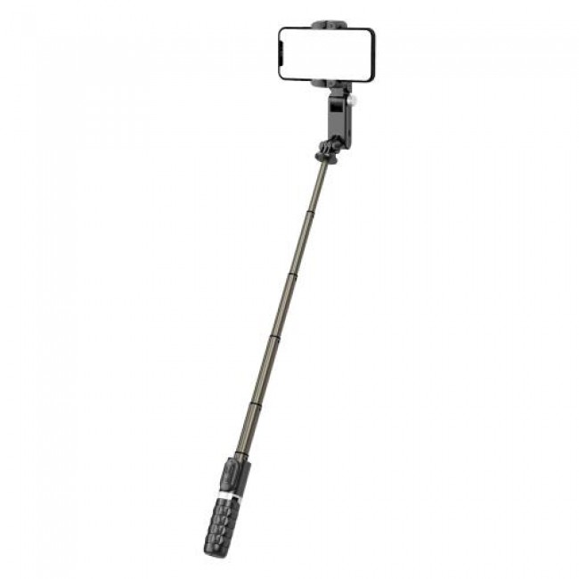 Gimbal & Τρίποδο Devia Q18 Life Creation για Smartphones Πλάτους 37 έως 90mm Μαύρο