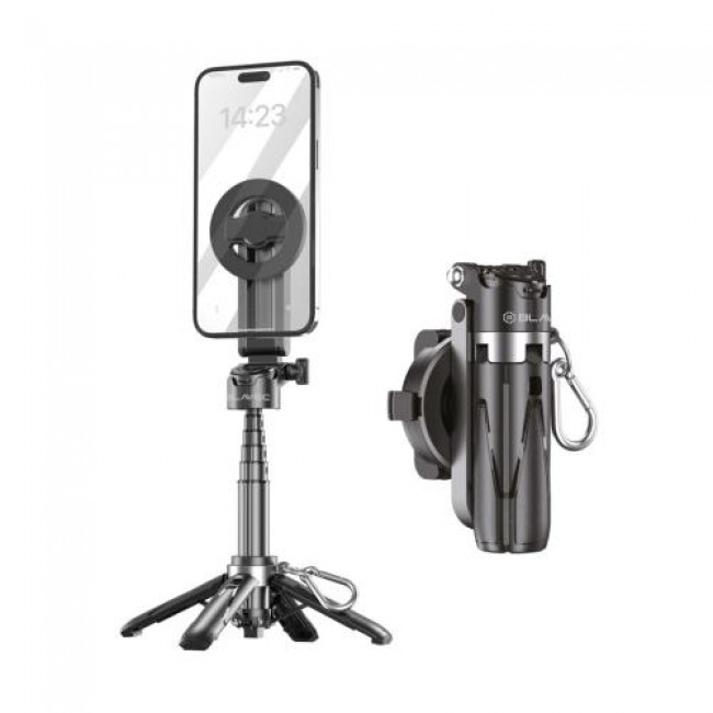 Ασύρματο Selfie Stick & Τρίποδο Blavec Coco Mini P05 Μαγνητικό με Τηλεχειριστήριο για Smartphones Πλάτους 60mm έως 95mm Μαύρο