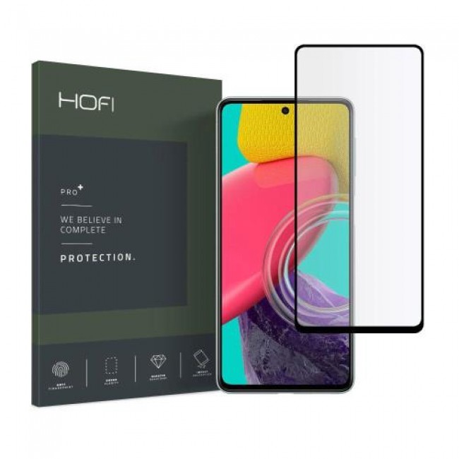 Tempered Glass Full Face Hofi Pro+ Samsung M536B Galaxy M53 5G Μαύρο (1 τεμ.)