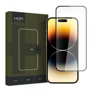 Tempered Glass Full Face Hofi Pro+ Apple iPhone 15 Pro Μαύρο (1 τεμ.) Tempered Glass Full Face Hofi Pro+ Apple iPhone 15 Pro Μαύρο (1 τεμ.)