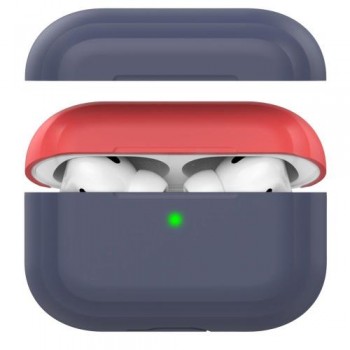 Θήκη Σιλικόνης AhaStyle PT-P2 Apple AirPods Pro DuoTone Σκούρο Mπλε-Κόκκινο
