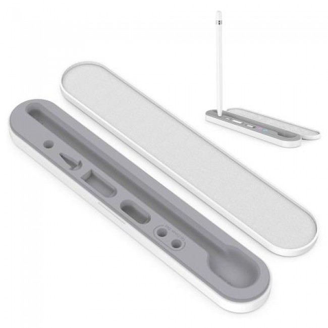 Βάση Στήριξης & Αποθήκευσης Μαγνητική ABS Ahastyle PT121 για Apple Pencil USB C, 1, 2, Pro Λευκό