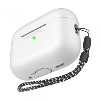 Θήκη Σιλικόνης AhaStyle PT187-2-C Apple AirPods Pro 2 (2022) Λευκό