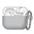 Θήκη Σιλικόνης AhaStyle WG184 Apple AirPods Pro 3 Premium με Γάντζο Γκρι