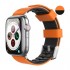 Λουράκι Σιλικόνης Ahastyle WA11 Duotone Premium Silicone Apple Watch (38/ 40/ 41mm) Πορτοκαλί-Μαύρο