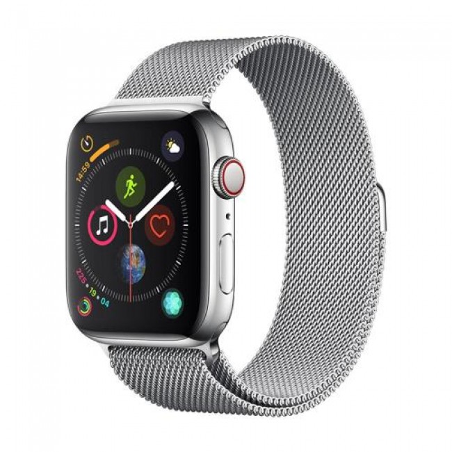Λουράκι Devia Milanese Loop Apple Watch (38/ 40/ 41mm) Elegant Ασημί