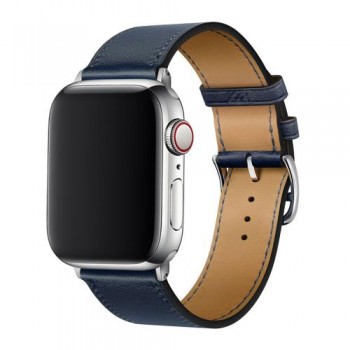 Λουράκι Devia Elegant PU Leather Apple Watch (38/ 40/ 41mm) Σκούρο Μπλε Λουράκι Devia Elegant PU Leather Apple Watch (38/ 40/ 41mm) Σκούρο Μπλε