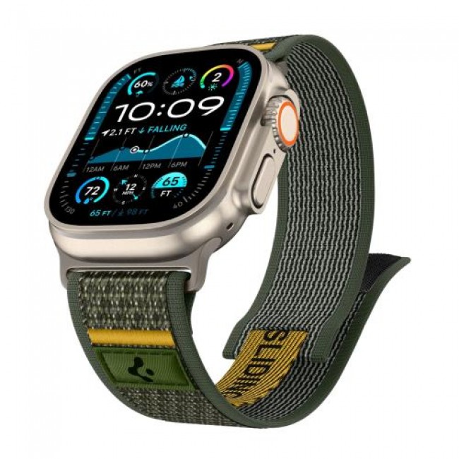 Λουράκι Spigen Athlex Air Apple Watch 6/ 7/ 8/ 9/ 10/ SE/ Ultra/ Ultra 2/ Ultra 3 (44/ 45/ 46/ 49mm) Active Πράσινο