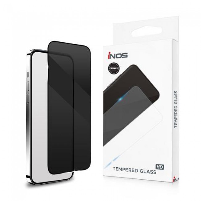 Tempered Glass Full Face Privacy inos 0.33mm Samsung A576 Galaxy A57 5G/ Galaxy S25 FE 5G Μαύρο