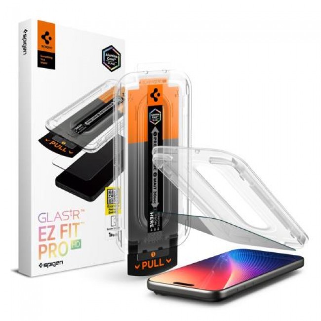 Tempered Glass Full Face Spigen Glas.tR EZ-FIT Pro Privacy Apple iPhone 16 Pro/ 17/ 17 Pro (1 τεμ.) Tempered Glass Full Face Spigen Glas.tR EZ-FIT Pro Privacy Apple iPhone 16 Pro/ 17/ 17 Pro (1 τεμ.)