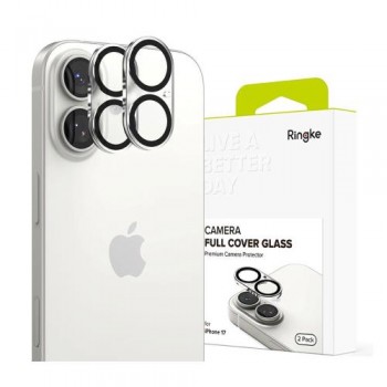 Tempered Glass Full Face Ringke για Τζαμάκι Κάμερας Apple iPhone 17 Μαύρο (2 τεμ) Tempered Glass Full Face Ringke για Τζαμάκι Κάμερας Apple iPhone 17 Μαύρο (2 τεμ)