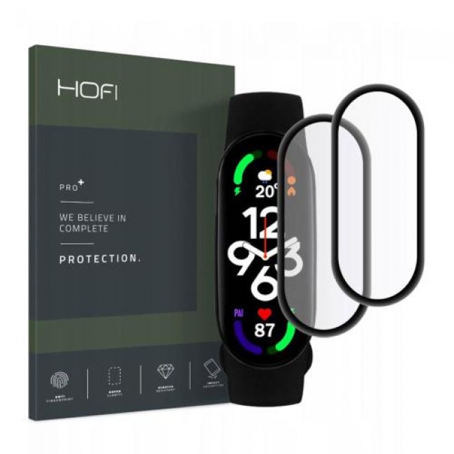Tempered Glass Hofi Pro+ Xiaomi Mi Smart Band 7 Μαύρο (2 τεμ.)