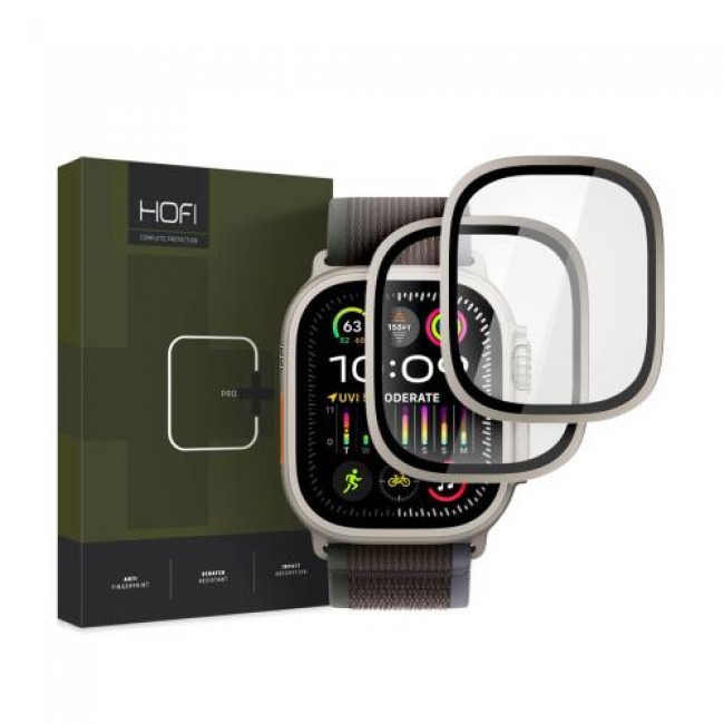 Tempered Glass Hofi Pro+ Glass Ring Apple Watch Ultra/ Ultra 2/ Ultra 3 49mm Τιτάνιο (2 τεμ.)
