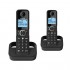 Ασύρματο Τηλέφωνο Alcatel F860CE Duo με Δυνατότητα Αποκλεισμού Κλήσεων Μαύρο