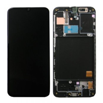 Οθόνη με Touch Screen & Μπροστινή Πρόσοψη Samsung A405F Galaxy A40 Μαύρο (Original)