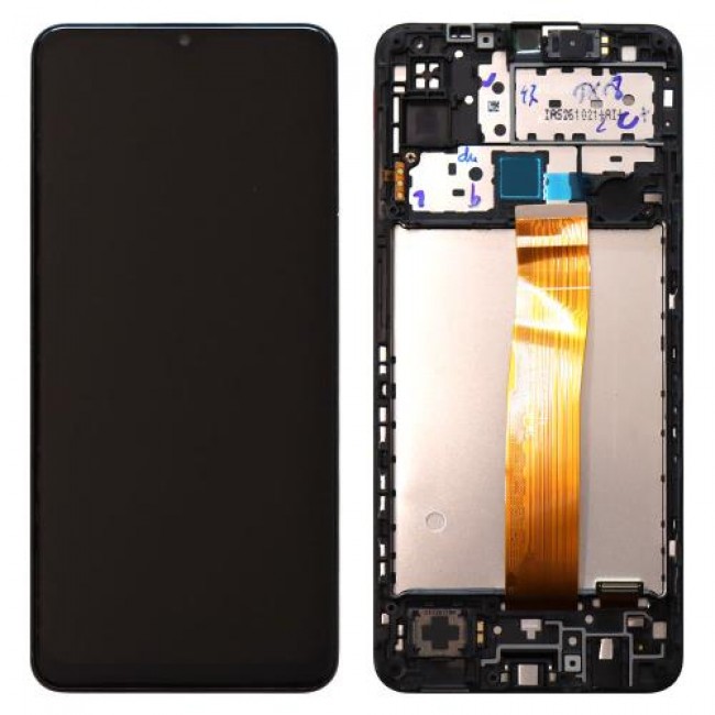 Οθόνη με Touch Screen & Μπροστινή Πρόσοψη Samsung M127F Galaxy M12 Μαύρο (Original)