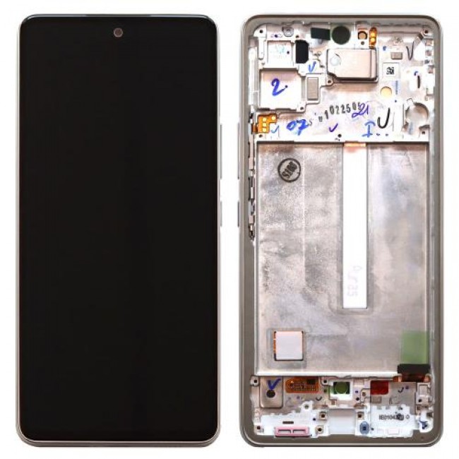 Οθόνη με Touch Screen & Μπροστινή Πρόσοψη Samsung A536B Galaxy A53 5G Λευκό (Original)