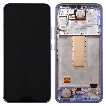 Οθόνη με Touch Screen & Μπροστινή Πρόσοψη Samsung A346B Galaxy A34 5G Μωβ (Original)