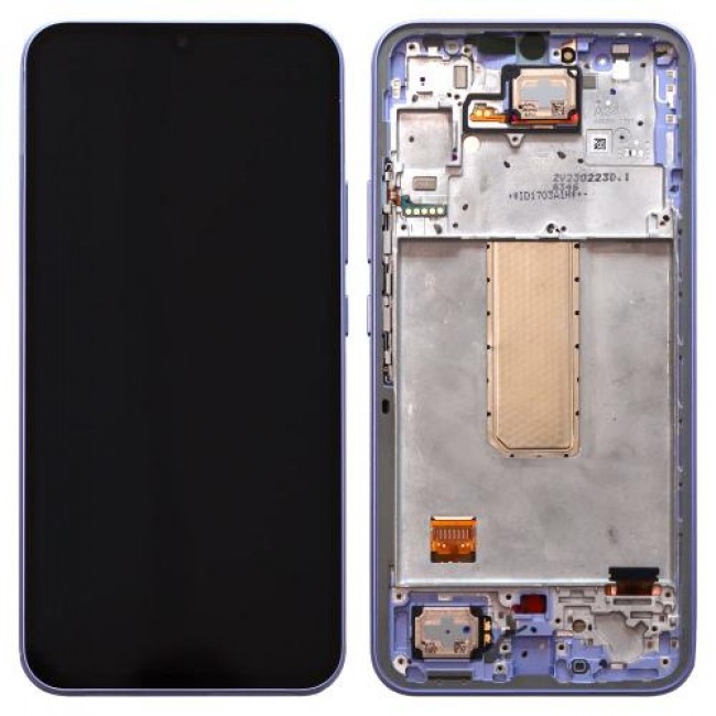 Οθόνη με Touch Screen & Μπροστινή Πρόσοψη Samsung A346B Galaxy A34 5G Μωβ (Original)