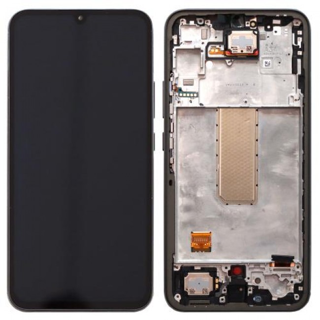 Οθόνη με Touch Screen & Μπροστινή Πρόσοψη Samsung A346B Galaxy A34 5G Μαύρο (Original)