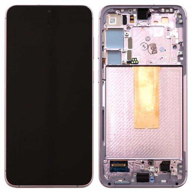 Οθόνη με Touch Screen & Μπροστινή Πρόσοψη Samsung S916B Galaxy S23 Plus 5G Ροζ (Original)