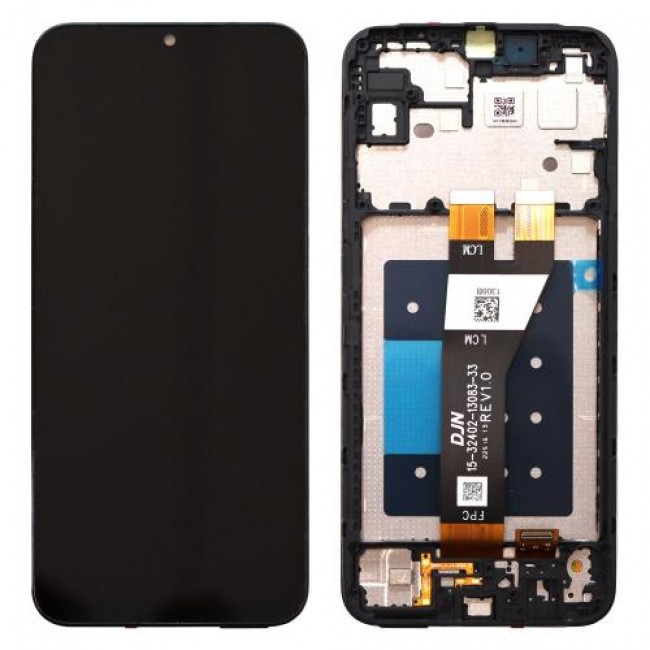Οθόνη με Touch Screen & Μπροστινή Πρόσοψη Samsung A146P Galaxy A14 5G Μαύρο (Original)