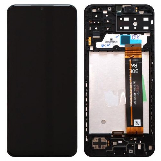 Οθόνη με Touch Screen & Μπροστινή Πρόσοψη Samsung M135F Galaxy M13 Μαύρο (Original)