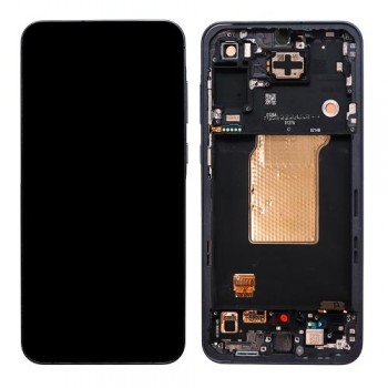 Οθόνη με Touch Screen & Μπροστινή Πρόσοψη Samsung A556B Galaxy A55 5G Σκούρο Μπλε (Original)