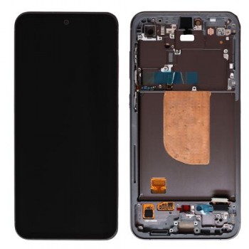 Οθόνη με Touch Screen & Μπροστινή Πρόσοψη Samsung S711B Galaxy S23 FE Γκρι (Original)