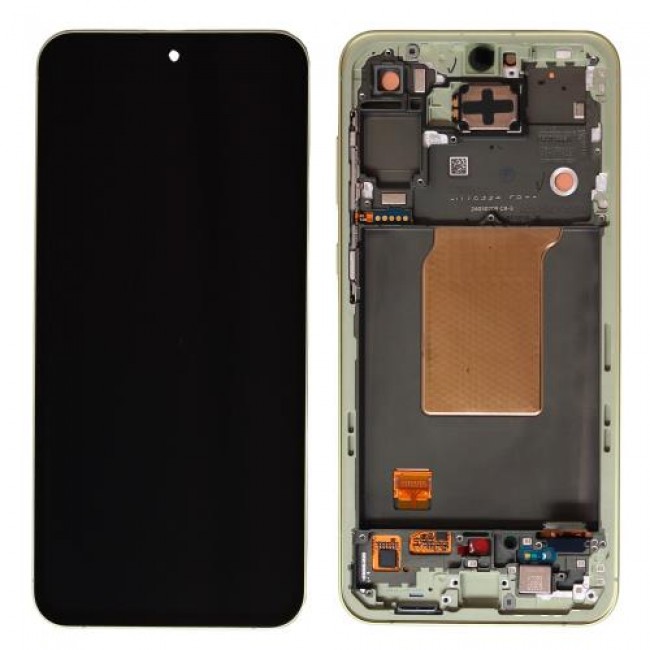 Οθόνη με Touch Screen & Μπροστινή Πρόσοψη Samsung A556B Galaxy A55 5G Κίτρινο (Original)