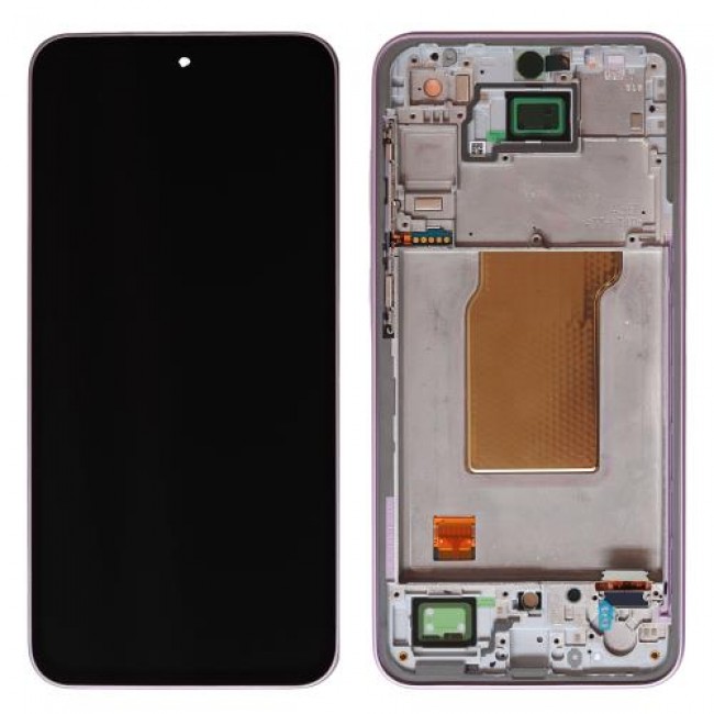 Οθόνη με Touch Screen & Μπροστινή Πρόσοψη Samsung A356B Galaxy A35 5G Μωβ (Original)