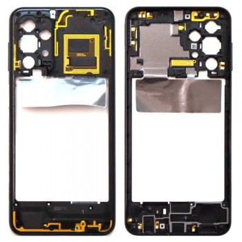 Μεσαίο Πλαίσιο με Κεραία Samsung A236B Galaxy A23 5G Μαύρο (Original)