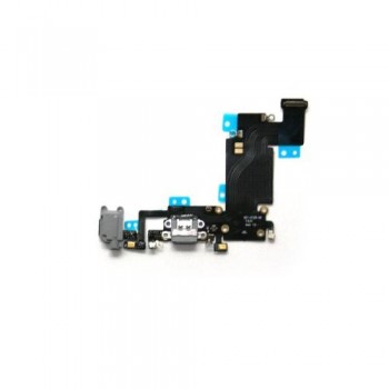 Καλώδιο Πλακέ Apple iPhone 6s Plus με Επαφή Φόρτισης, Επαφή Hands Free & Μικρόφωνο Μαύρο (OEM)