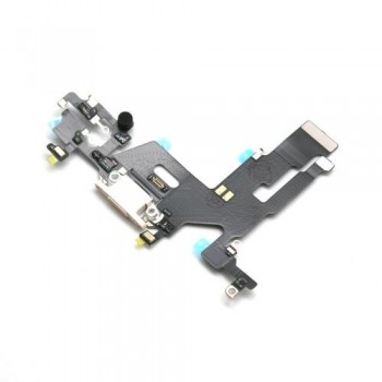 Καλώδιο Πλακέ Apple iPhone 11 με Επαφή Φόρτισης & Μικρόφωνο Λευκό (OEM)