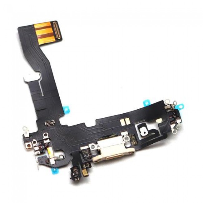 Καλώδιο Πλακέ Apple iPhone 12/ 12 Pro με Επαφή Φόρτισης Λευκό (OEM)