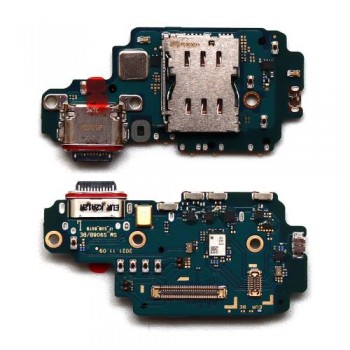 Πλακέτα Samsung S908B Galaxy S22 Ultra 5G με Επαφή Φόρτισης, SIM Reader & Μικρόφωνο (Original)