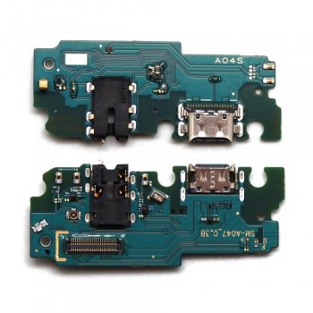 Πλακέτα Samsung A047F Galaxy A04s με Επαφή Φόρτισης, Επαφή Hands Free & Μικρόφωνο (Original)