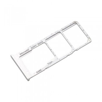 Βάση Κάρτας Sim & SD Samsung A125F Galaxy A12/ A127F Galaxy A12 Nacho Λευκό (Original)