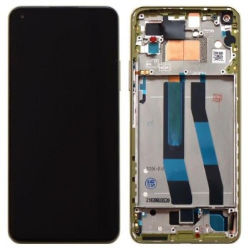 Οθόνη με Touch Screen & Μεσαίο Πλαίσιο Xiaomi Mi 11 Lite 5G Κίτρινο (Original)