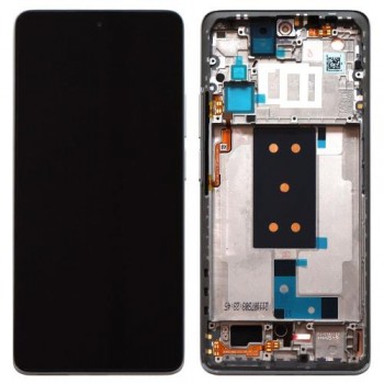 Οθόνη με Touch Screen & Μεσαίο Πλαίσιο Xiaomi 11T 5G Ασημί (Original)