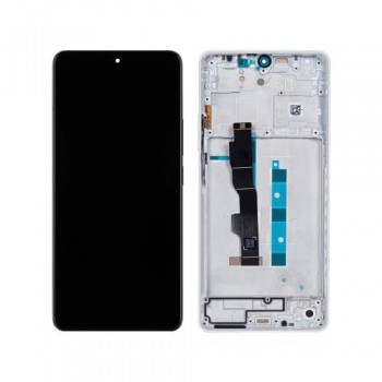 Οθόνη με Touch Screen & Μεσαίο Πλαίσιο Xiaomi Redmi Note 13 5G Λευκό (Original)